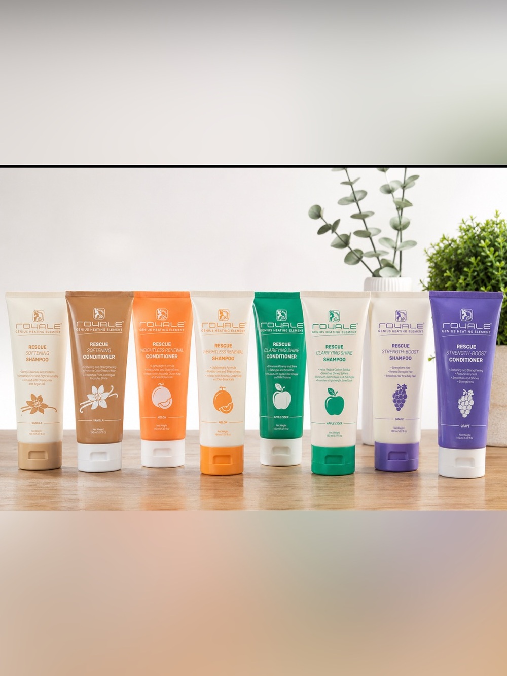4 shampoo and conditioner sets - Royale bundle